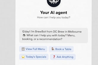 build a professional ai chatbot for your melbourne cafe or restaurant