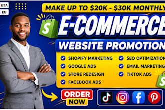be your shopify marketing social media marketing manager
