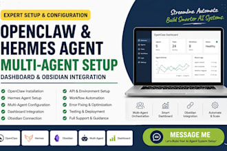 fix setup install open claw hermes agent multi agent openclaw dashboard obsidian