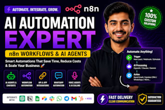 build n8n ai automation, n8n workflow, ai agent and voice agent