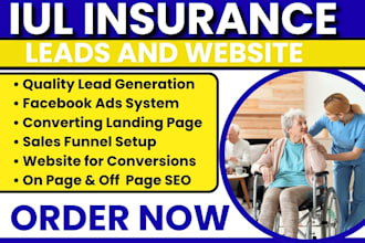 build life insurance lead generation system with ads and website