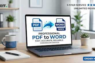 convert PDF to word manually