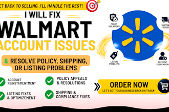 fix walmart account issues resolve policy, shipping, or listing problems