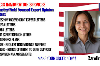 write  eb2niw eb1a o1 expert opinion letters rfe noid support