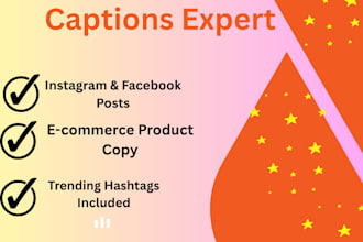 write social media captions