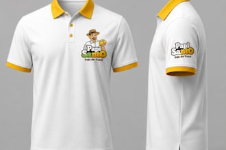 design professional staff t shirts for restaurants and stores