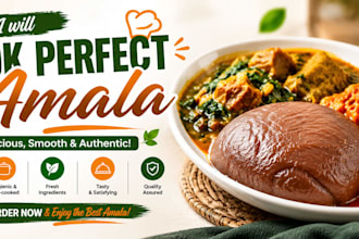 provide professional amala food content, branding, and promotion services