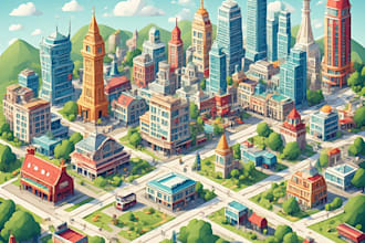 design professional city guide maps for tourism and travel