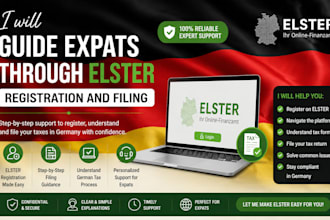 guide expats through elster registration and filing