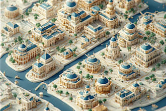 create custom city navigation and tourist guide maps