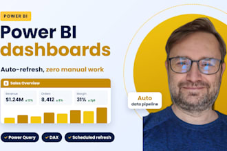 create a power bi dashboard with automated data pipeline