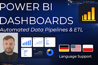 build an automated data pipeline and power bi report