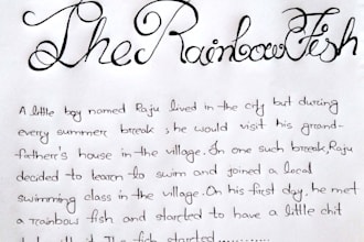 write anything with my beautiful handwriting