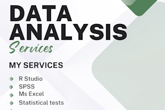 do statistical data analysis in r studio and spss