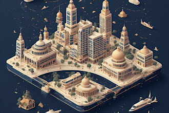 design clean and easy to read city travel maps