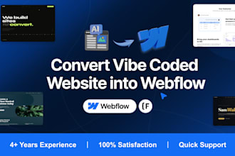 convert vibe coded website into webflow
