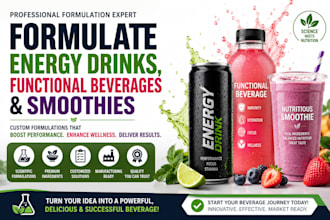 formulate energy drinks, functional beverages and smoothies