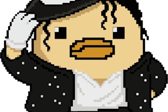 create cool 2d high quality pixel nft art