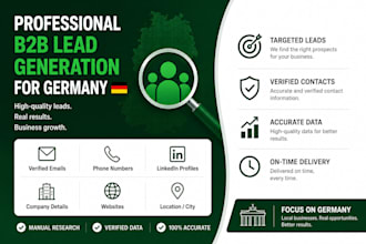 provide pre qualified warm b2b leads for the german and dach