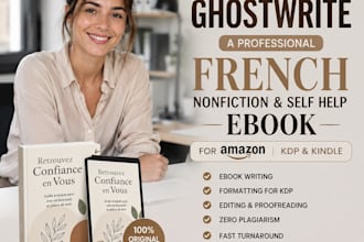 ghostwrite a professional french nonfiction and self help ebook for amazon KDP