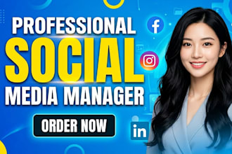 be your social media manager for executive personal branding and organic growth