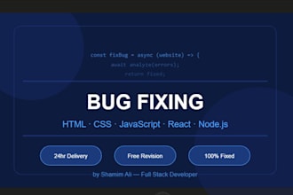 fix your website bugs and HTML CSS javascript errors