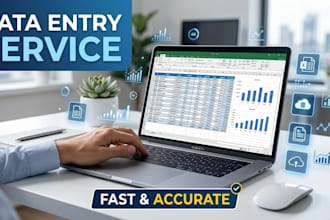 do data entry, jpeg to PDF, excel or word document