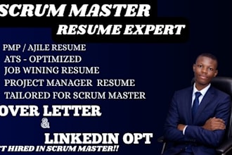 write ats scrum master resume for project management jobs