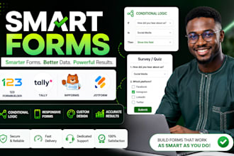 create 123formbuilder tally quiz wpform surveys jotform conditional logic va