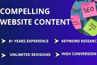 write compelling website content