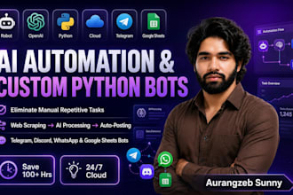 custom python bots, ai automation, and web scrapers