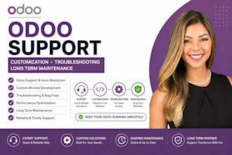 odoo support customization troubleshooting and long term maintenance