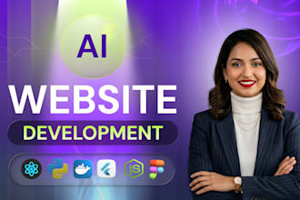 develop ai website development, ai chatbot, ai software as full stack developer