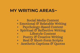 write aesthetic and emotionally engaging content for social media