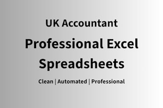 create a professional excel budget or cashflow spreadsheet