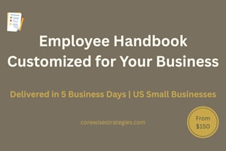 customize an employee handbook for your small business