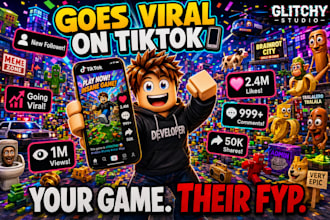 create a funny viral roblox brainrot game for tiktok