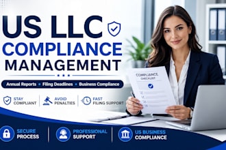 manage your US llc compliance filings and annual report deadlines