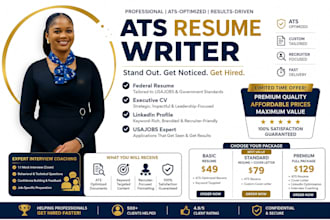 edit federal resume for usajobs, military transition, engineer and healthcare cv