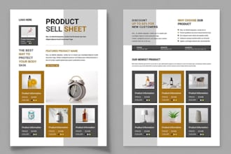 design editable wholesale, retail price list sell sheet lookbook product catalog