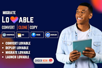 migrate lovable to wordpress clone lovable to wix, framer,webflow deploy lovable