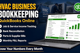 provide expert quickbooks online bookkeeping for hvac businesses