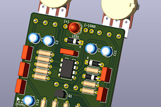 create custom pcb and schematics for audio amplifiers, preamps, and guitar pedal