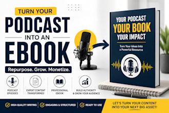 turn your podcast episodes into a professional ebook