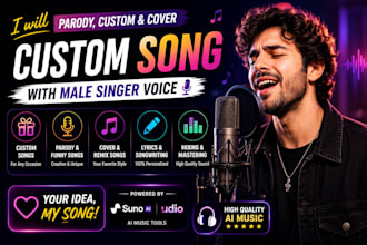 parody male singer custom song cover song theme song singer songwriter