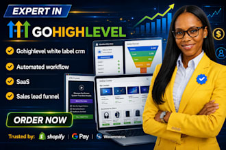 setup gohighlevel white label crm, automated workflow, saas, sales lead funnel