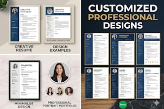 write and design a professional modern CV or resume