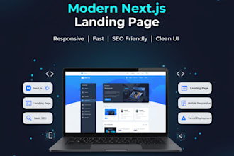 build a modern saas website using nextjs and react