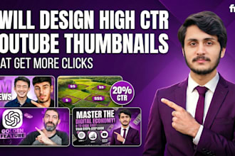 create every type of youtube thumbnails in 2 hours