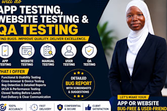 do app testing and website testing  QA  review user testing